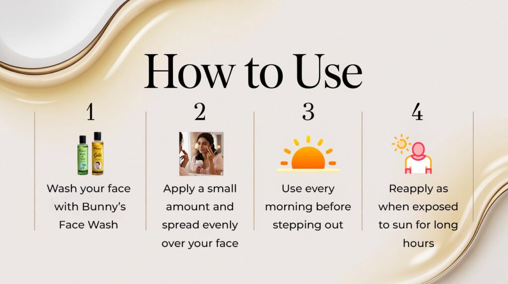 How to use Bunnys Day Whitening Cream