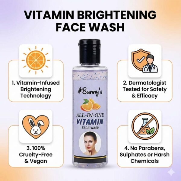 Paraben Sulphate Free Vitamin Face Wash